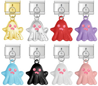 The Colourful Halloween Ghost Enamel Dangle Charm