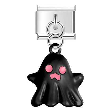 The Colourful Halloween Ghost Enamel Dangle Charm