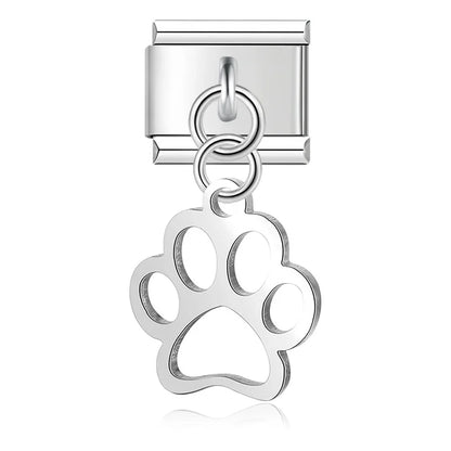 Enamel Teacher & Apple Dangle Charm for Charm Bracelets