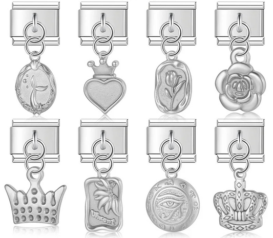 Flower Crown Eye Italian Charms Links DJ1044