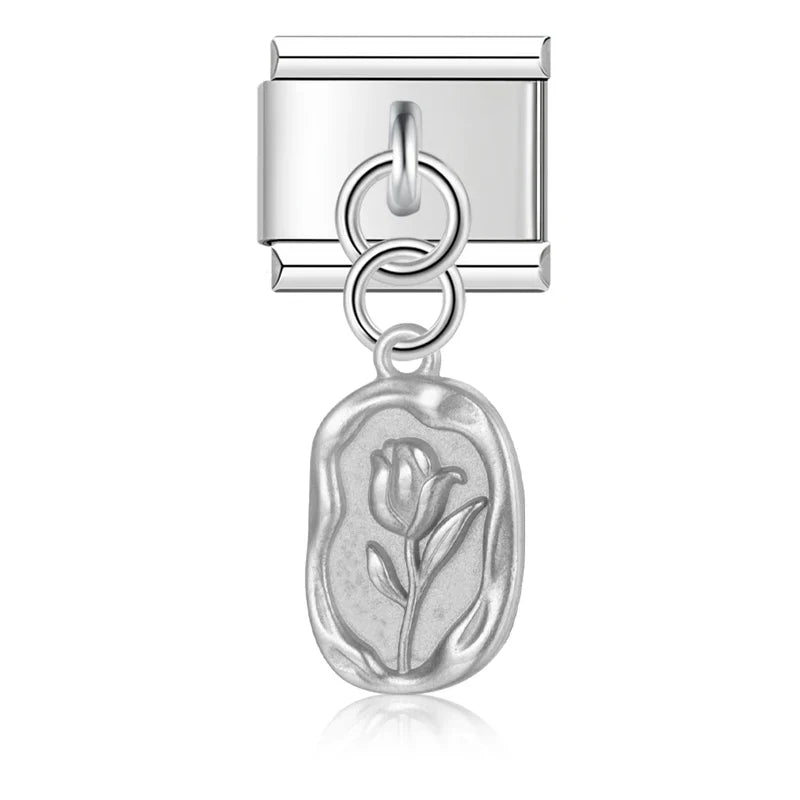 Flower Crown Eye Italian Charms Links DJ1044