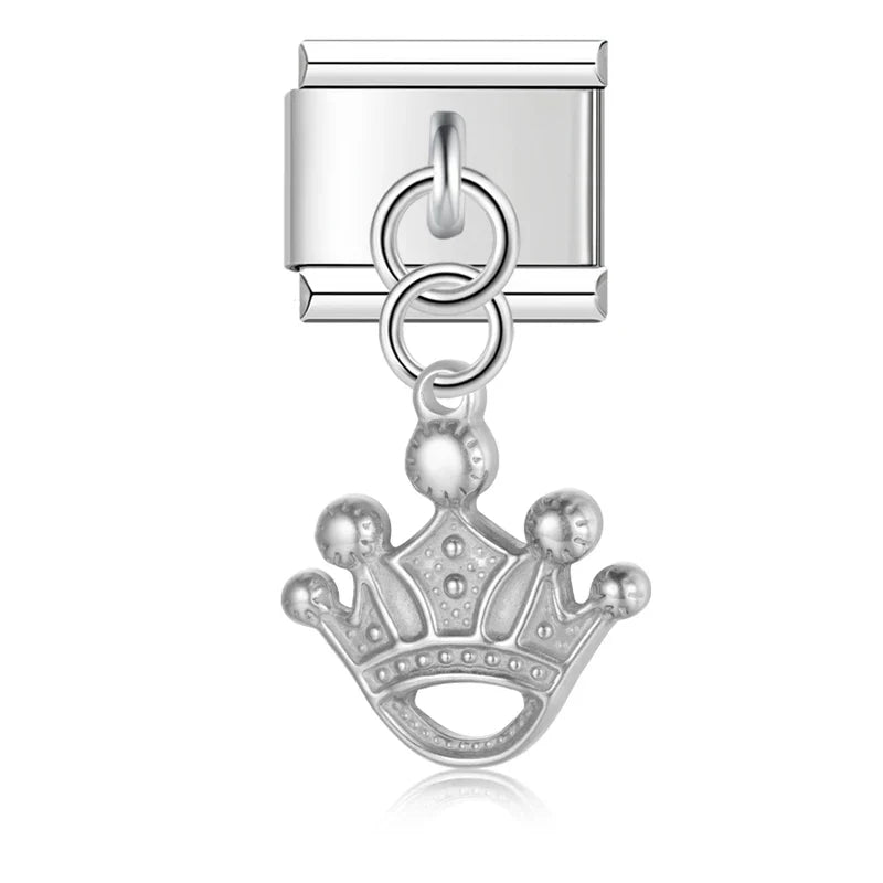 Flower Crown Eye Italian Charms Links DJ1044