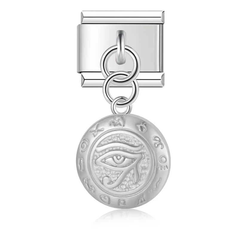 Flower Crown Eye Italian Charms Links DJ1044