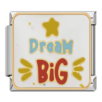 Motivational Quote Italian Charms — Just Do It, Rise Up, Dream Big, I Can & More