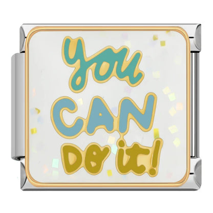 Motivational Quote Italian Charms — Just Do It, Rise Up, Dream Big, I Can & More