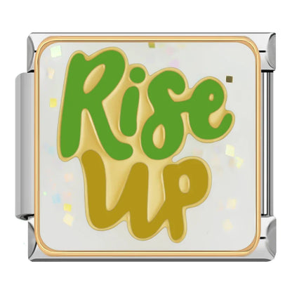 Motivational Quote Italian Charms — Just Do It, Rise Up, Dream Big, I Can & More