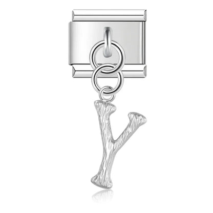 Enamel Butterfly & Garden Dangle Charm for Charm Bracelets