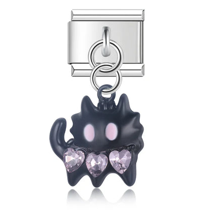 Enamel Shark & Ocean Predator Dangle Charm for Charm Bracelets