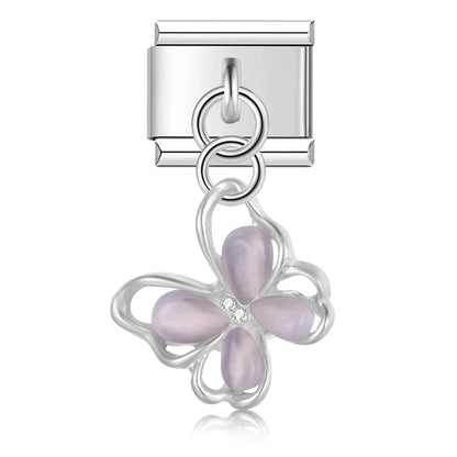 Enamel Shark & Ocean Predator Dangle Charm for Charm Bracelets