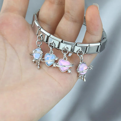 The Heart Universe Opal Planet Dangle Charm