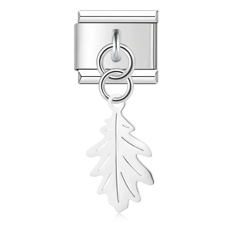 Leaf Italian Charms Links DJ1166