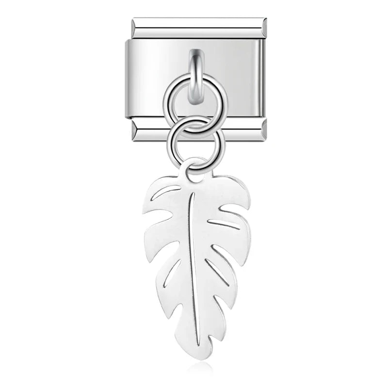 Leaf Italian Charms Links DJ1166