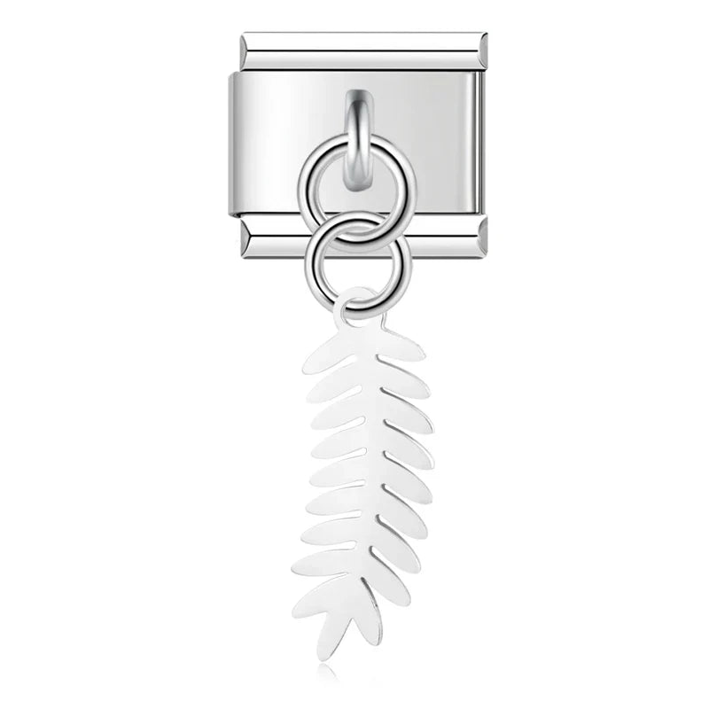 Leaf Italian Charms Links DJ1166
