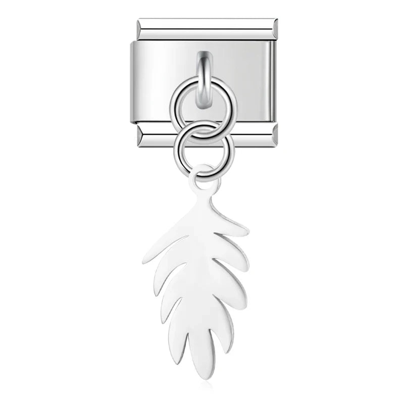 Leaf Italian Charms Links DJ1166