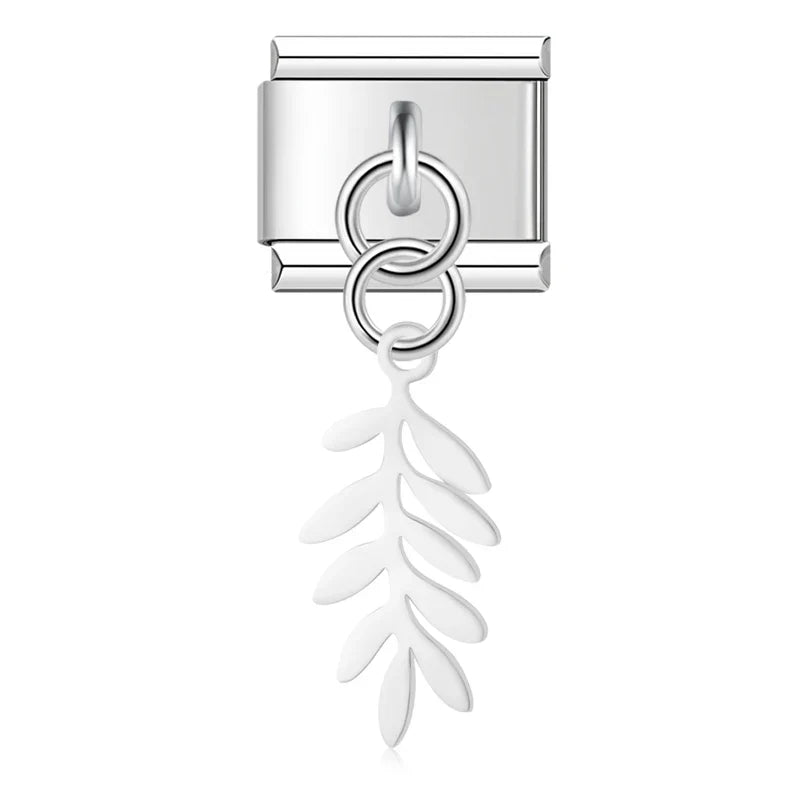Leaf Italian Charms Links DJ1166