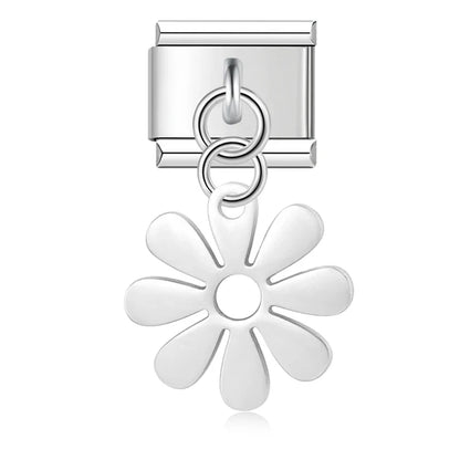 Spiritual Floral Dangle Charms in Silver & Gold