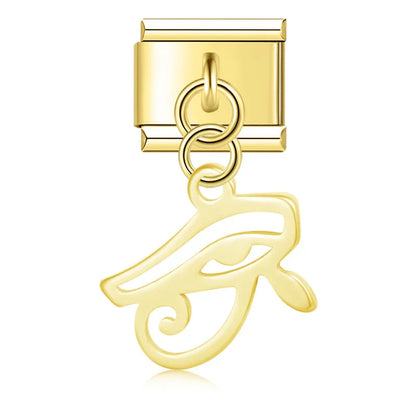 Spiritual Floral Dangle Charms in Silver & Gold