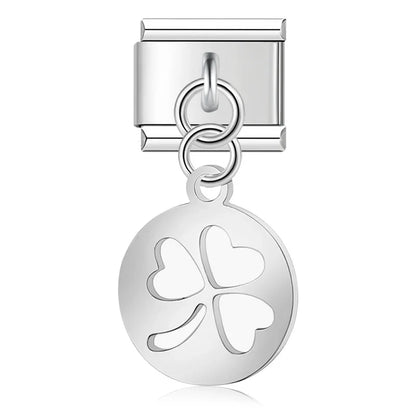 Enamel Starfish & Seashell Dangle Charm