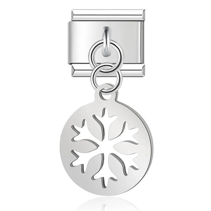 Enamel Starfish & Seashell Dangle Charm