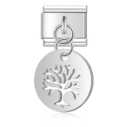 Enamel Starfish & Seashell Dangle Charm