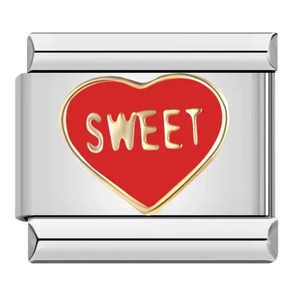 Red-Themed Italian Charms — Chilli, Kiss Me, Red Hat, Lips, Crown & More