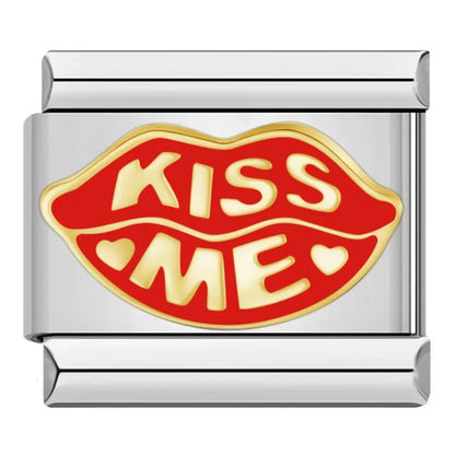 Red-Themed Italian Charms — Chilli, Kiss Me, Red Hat, Lips, Crown & More