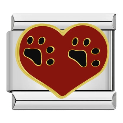 Red-Themed Italian Charms — Chilli, Kiss Me, Red Hat, Lips, Crown & More