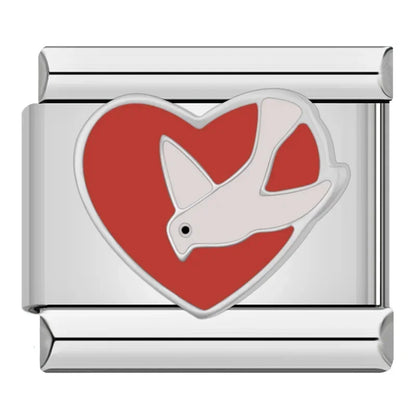Red-Themed Italian Charms — Chilli, Kiss Me, Red Hat, Lips, Crown & More