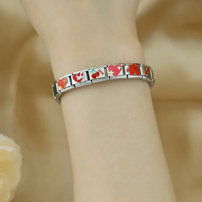 Red-Themed Italian Charms — Chilli, Kiss Me, Red Hat, Lips, Crown & More