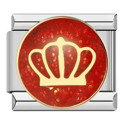 Red-Themed Italian Charms — Chilli, Kiss Me, Red Hat, Lips, Crown & More