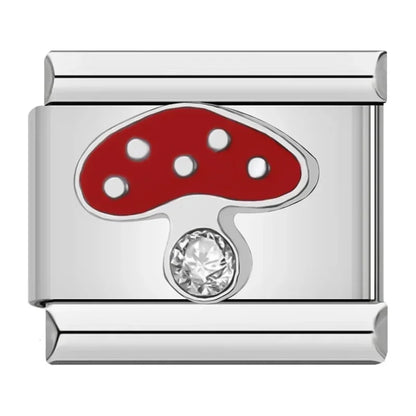 Red-Themed Italian Charms — Chilli, Kiss Me, Red Hat, Lips, Crown & More