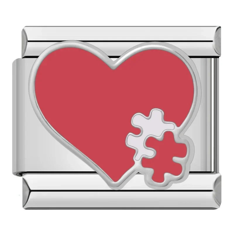 Red Glaze Flower Heart Kiss Me ZH003