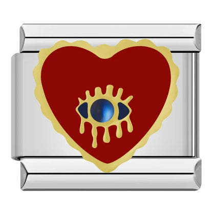 Red-Themed Italian Charms — Chilli, Kiss Me, Red Hat, Lips, Crown & More