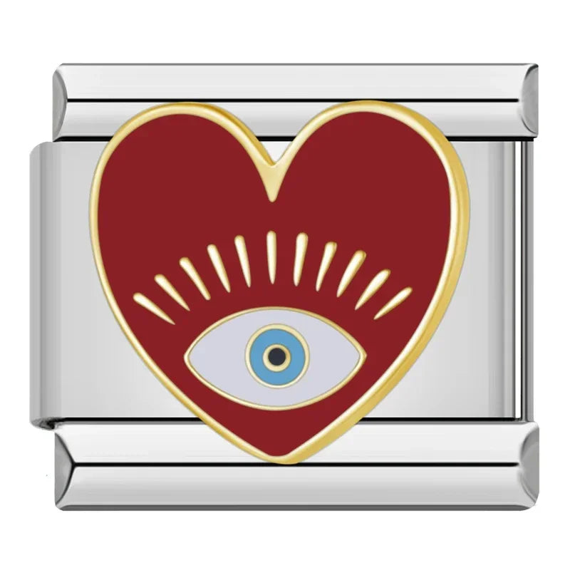 Red Glaze Flower Heart Kiss Me ZH003
