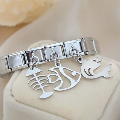 fish designs : Sharks Octopuses Dolphins charms