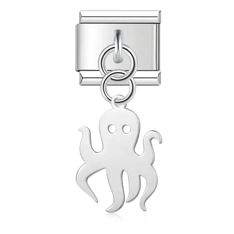 fish designs : Sharks Octopuses Dolphins charms