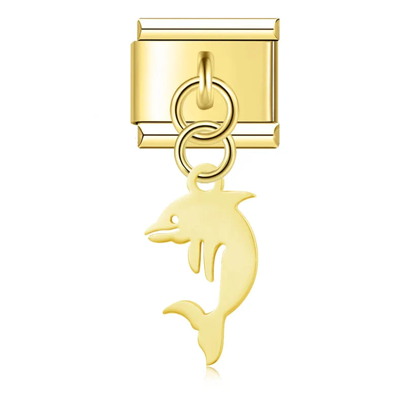 fish designs : Sharks Octopuses Dolphins charms