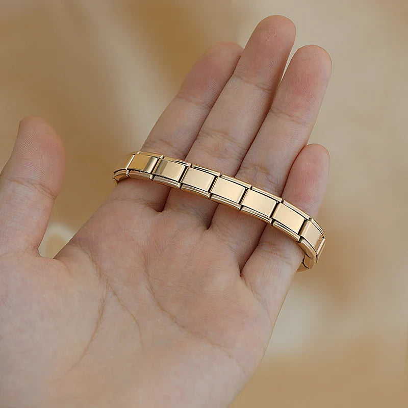 Rose Itanlian Elastic Charm Bracele ST-Rose