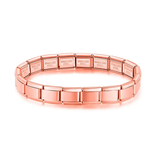 Rose Itanlian Elastic Charm Bracele ST-Rose
