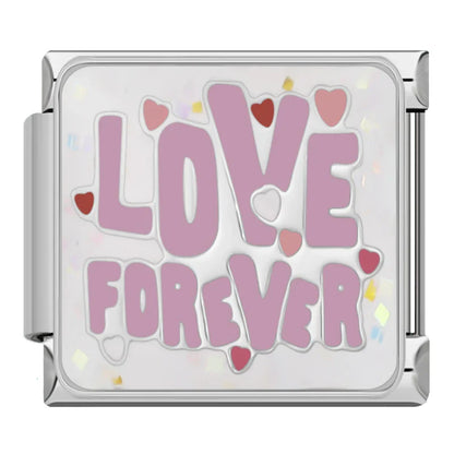 Sparkling Positive Affirmations Italian Charms — Uplifting Quote & Motivational Bracelet Links