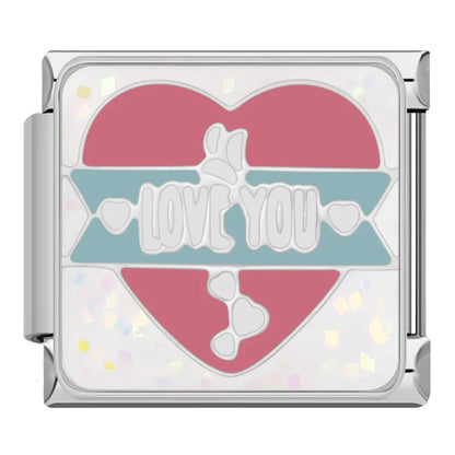 Sparkling Positive Affirmations Italian Charms — Uplifting Quote & Motivational Bracelet Links
