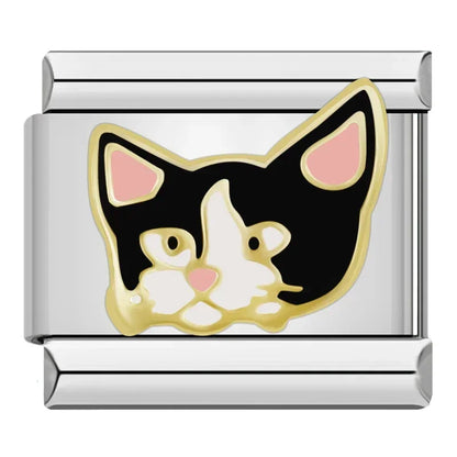 Black-Themed Italian Charms — Cat, Moon, Skull, Broadway, GO GIRL & More