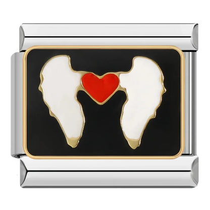 Black-Themed Italian Charms — Cat, Moon, Skull, Broadway, GO GIRL & More