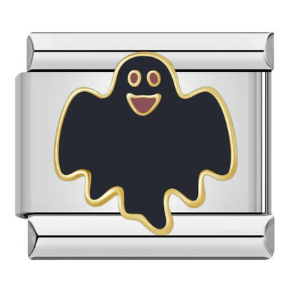 Black-Themed Italian Charms — Cat, Moon, Skull, Broadway, GO GIRL & More