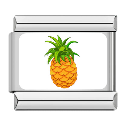 Fresh Fruits Italian Charms — Strawberry, Watermelon, Lemon, Cherry & Tropical Fruit Links