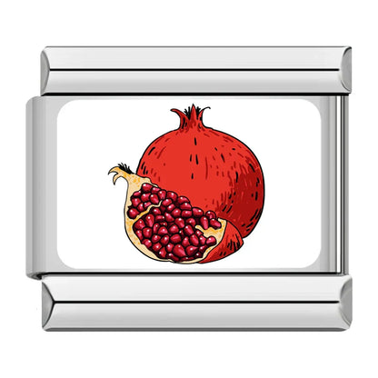 Fresh Fruits Italian Charms — Strawberry, Watermelon, Lemon, Cherry & Tropical Fruit Links