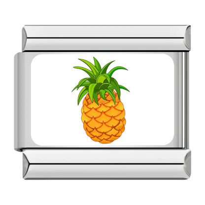 Fresh Fruits Italian Charms — Strawberry, Watermelon, Lemon, Cherry & Tropical Fruit Links