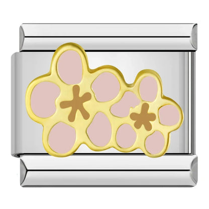 Pink Italian Charms — Butterfly, Elephant, Teacup, Pig, Baby Pram, Daisy, Star & More