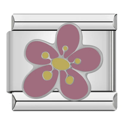 Pink Italian Charms — Butterfly, Elephant, Teacup, Pig, Baby Pram, Daisy, Star & More
