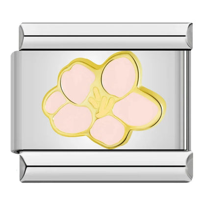 Pink Italian Charms — Butterfly, Elephant, Teacup, Pig, Baby Pram, Daisy, Star & More